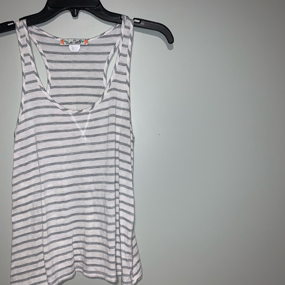 Grey and beige tank top
